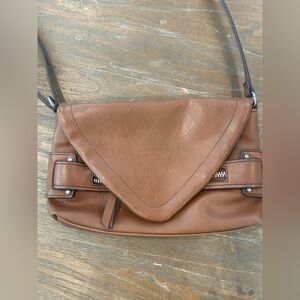 Nicole Miller Brown Leather Women's Bag